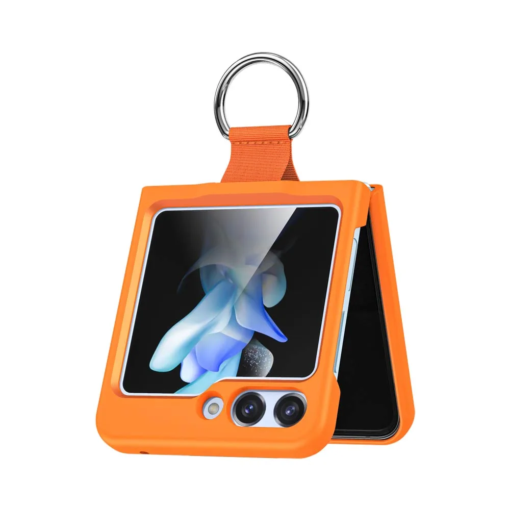 Coque de Protection avec Anneau Z-FL2 Samsung Galaxy Z Flip 5 5G F731 Orange — vue 2