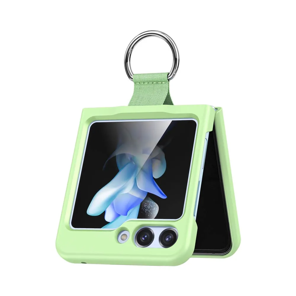 Coque de Protection avec Anneau Z-FL2 Samsung Galaxy Z Flip 5 5G F731 Vert Clair — vue 2