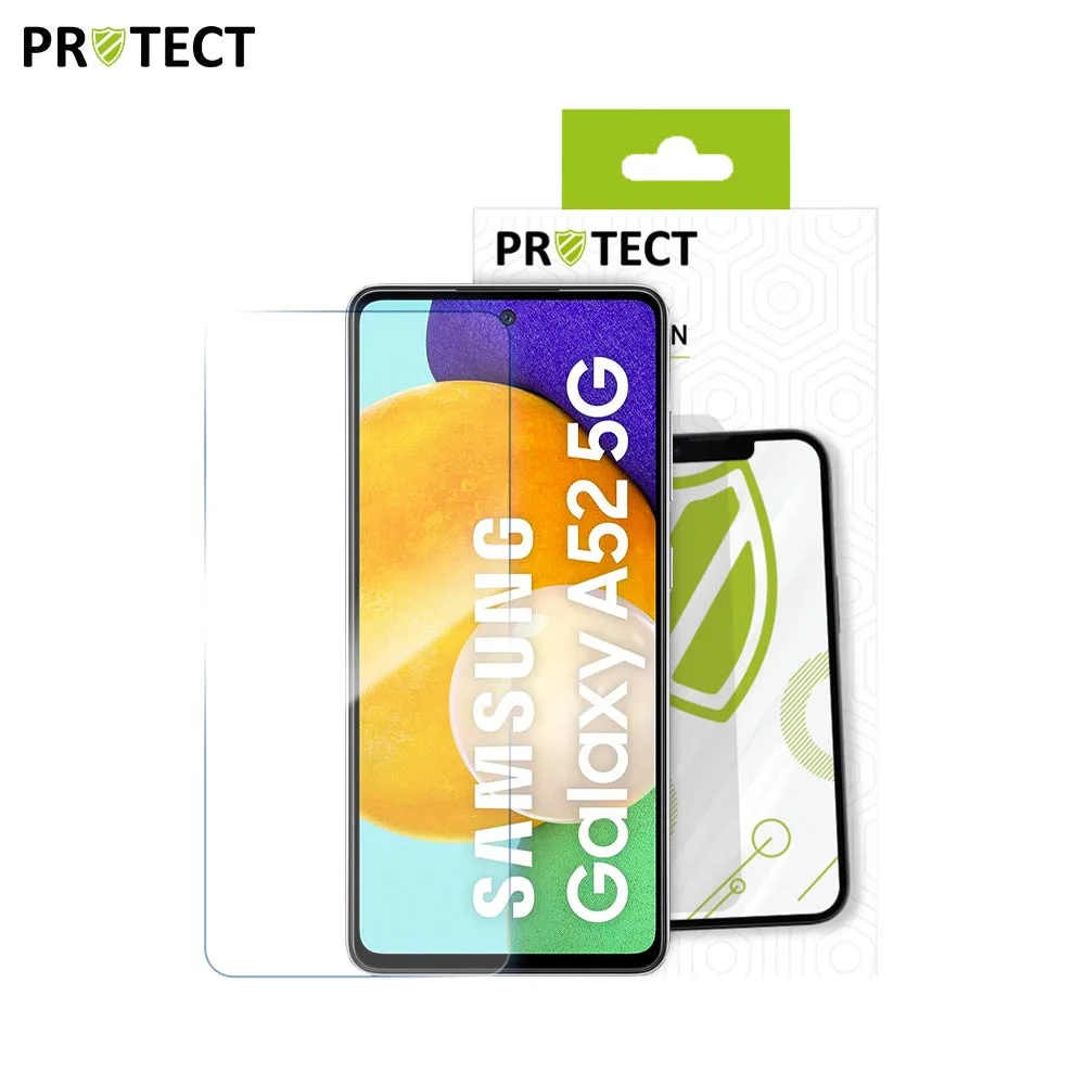 Verre Trempé Classique PROTECT pour Samsung Galaxy A52 5G A526, A52 4G A525 & A52s 5G A528 Transparent — vue 2