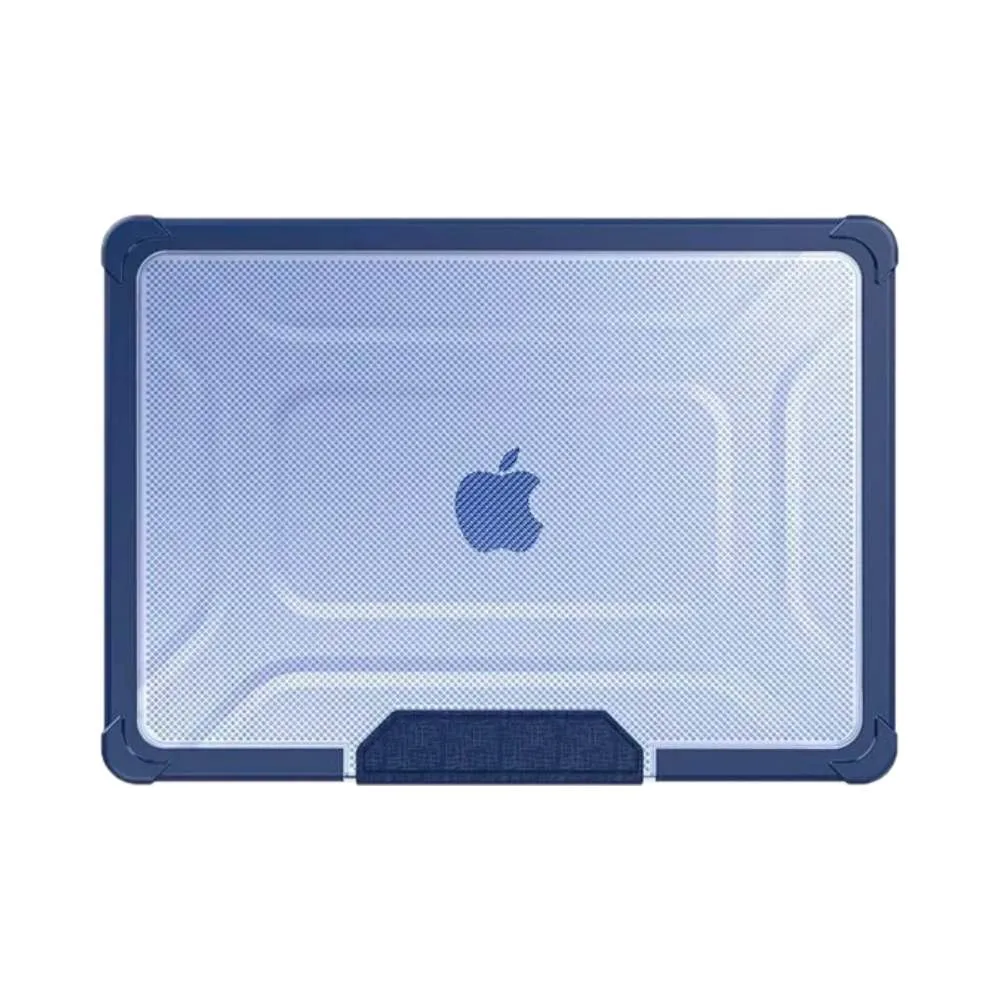 Coque de Protection Renforcée avec Support Apple MacBook Pro 16" A2485 & A2780 Bleu Marine