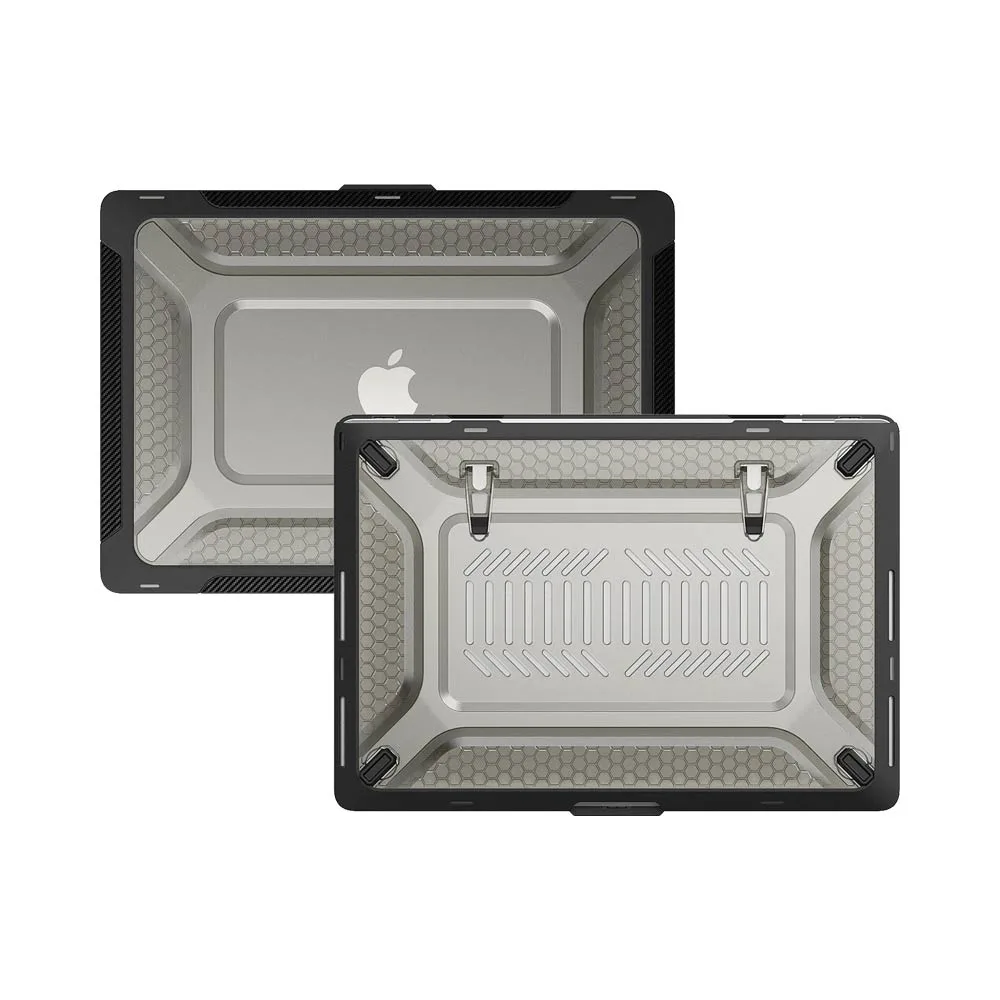 Coque de Protection Renforcée avec Support Apple MacBook Air 13" A2179, A1932 & A2337 Noir