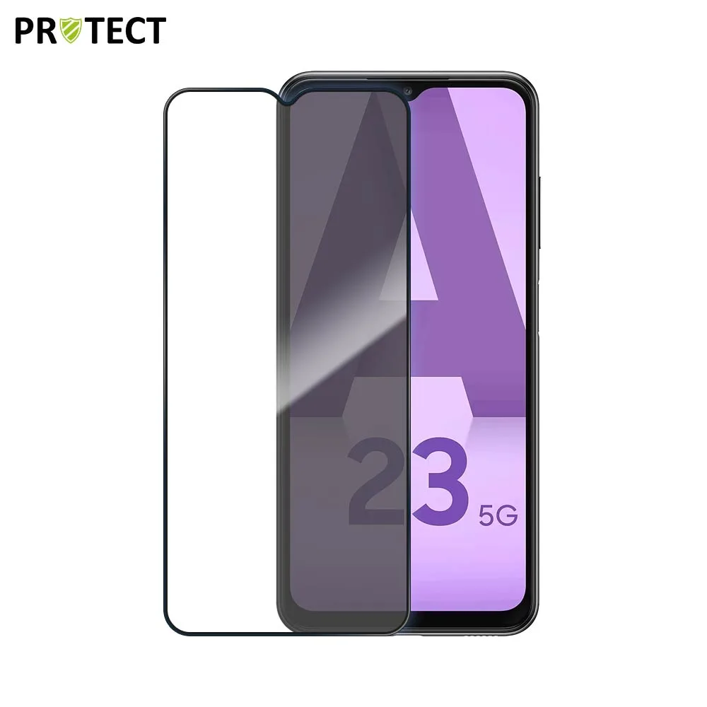Verre Trempé Intégral PROTECT pour Samsung Galaxy A23 5G A236 & A23 4G A235 Noir