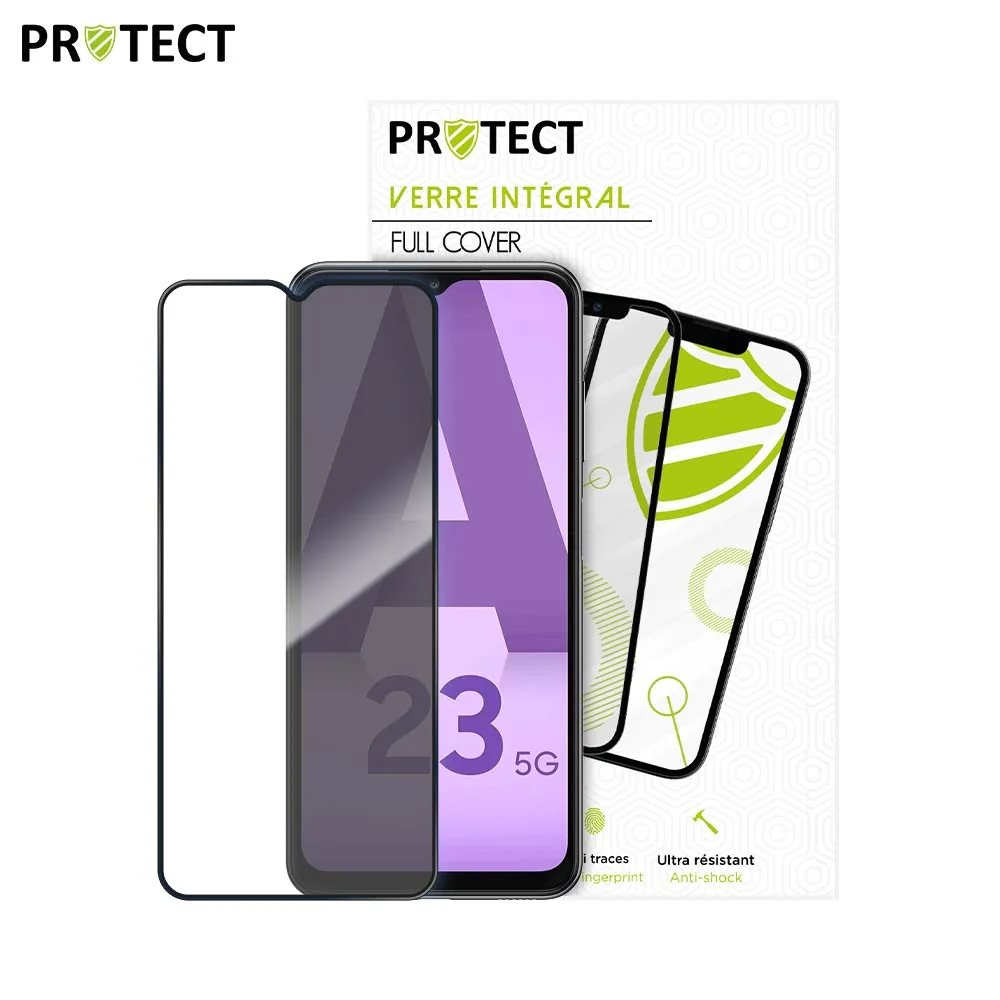 Verre Trempé Intégral PROTECT pour Samsung Galaxy A23 5G A236 & A23 4G A235 Noir — vue 2