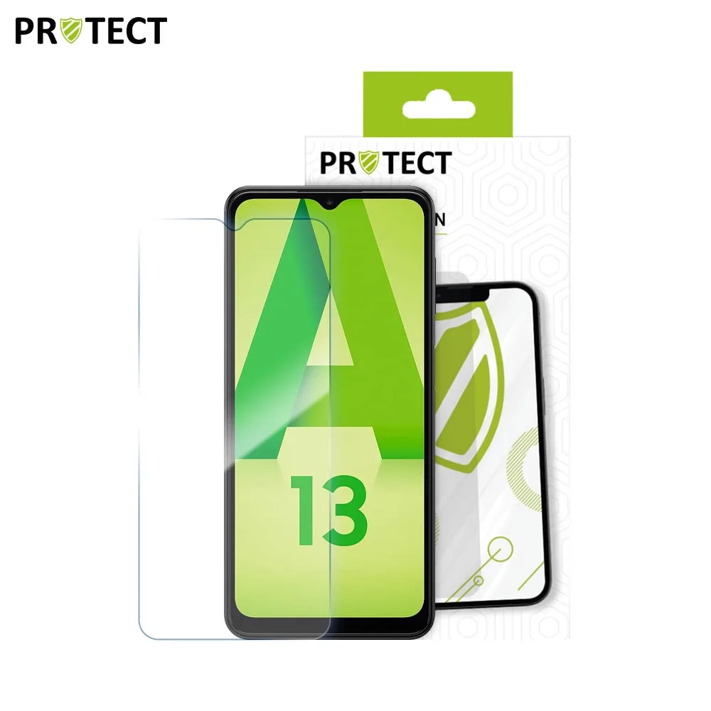 Verre Trempé Classique PROTECT pour Samsung Galaxy A13 4G A135 Transparent — vue 2