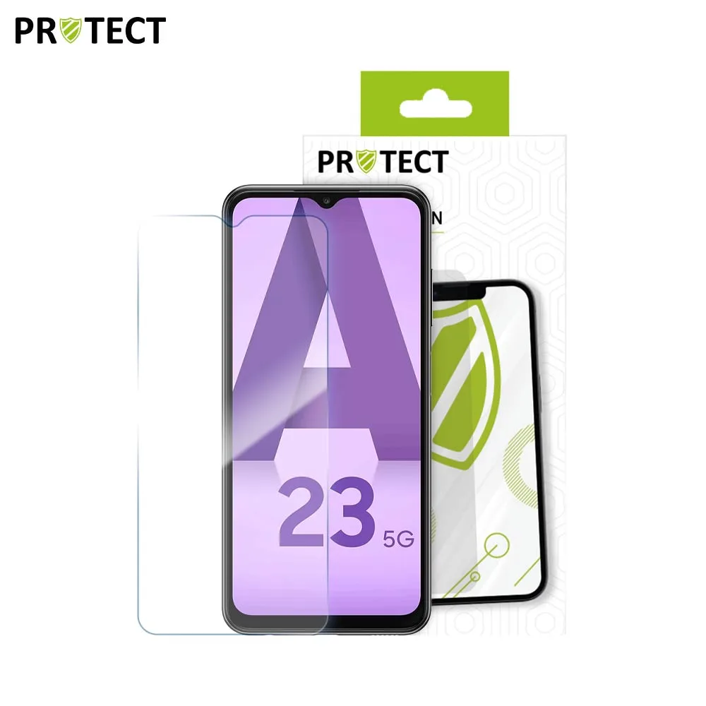 Verre Trempé Classique PROTECT pour Samsung Galaxy A23 5G A236 & A23 4G A235 Transparent — vue 2