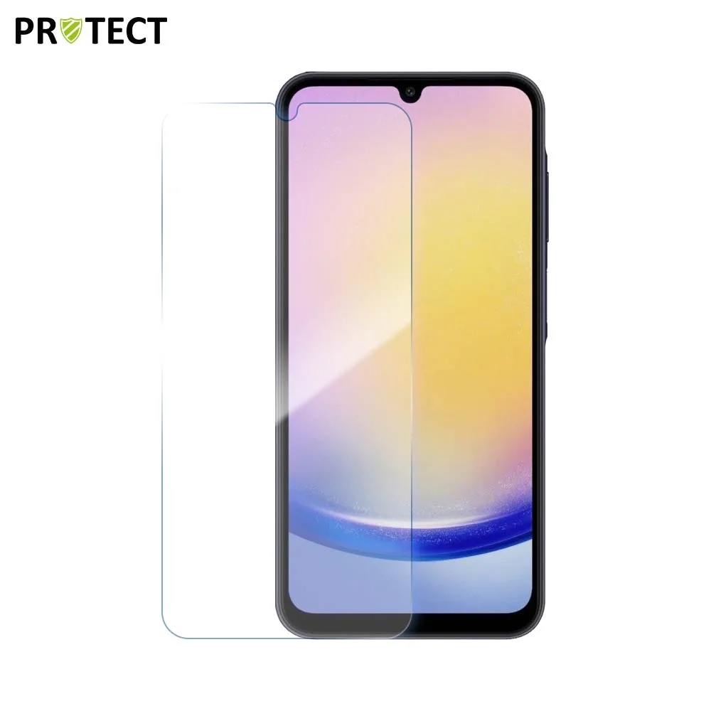 Verre Trempé Classique PROTECT pour Samsung Galaxy A25 5G A256, A15 5G A156B & A15 4G A155 Transparent