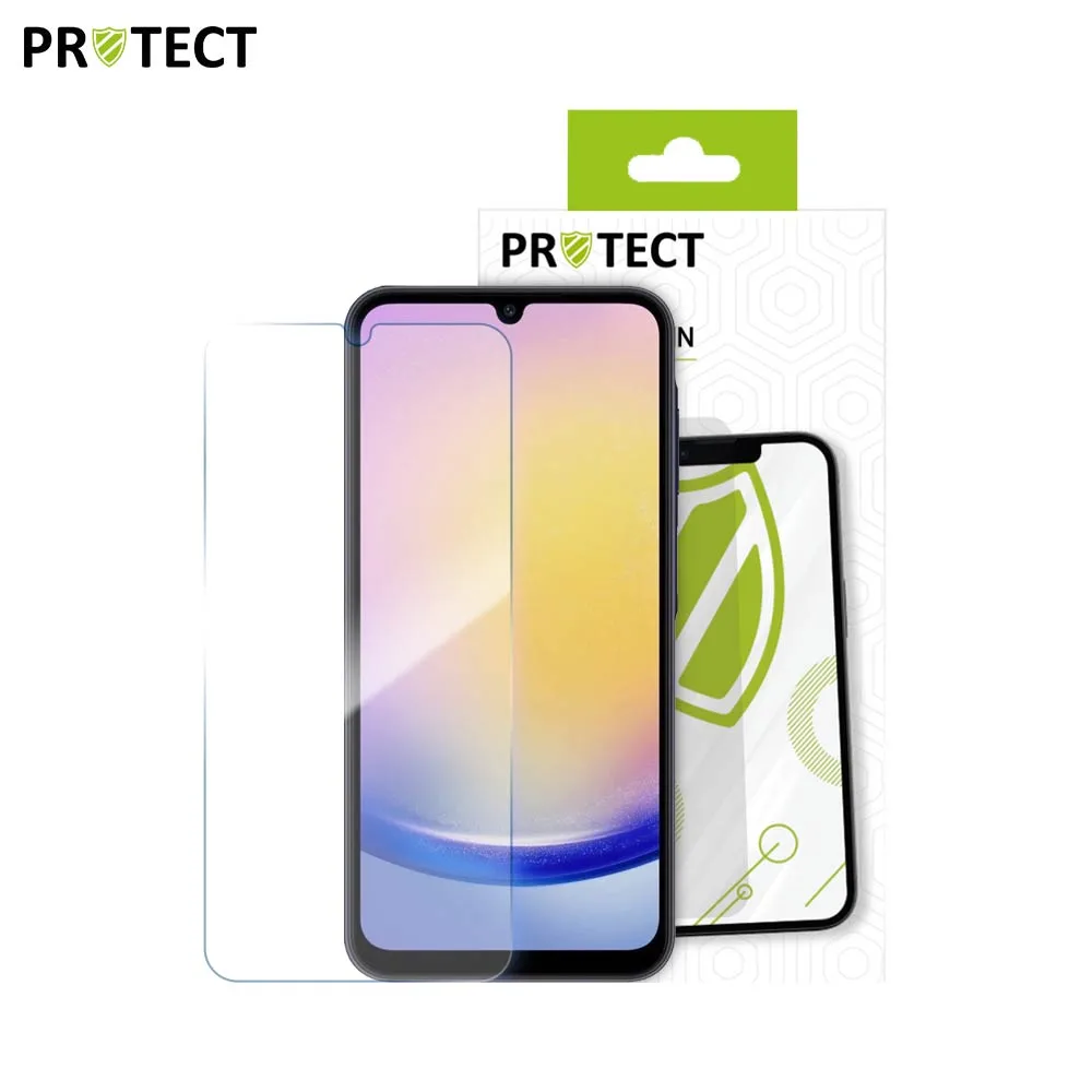 Verre Trempé Classique PROTECT pour Samsung Galaxy A25 5G A256, A15 5G A156B & A15 4G A155 Transparent — vue 2