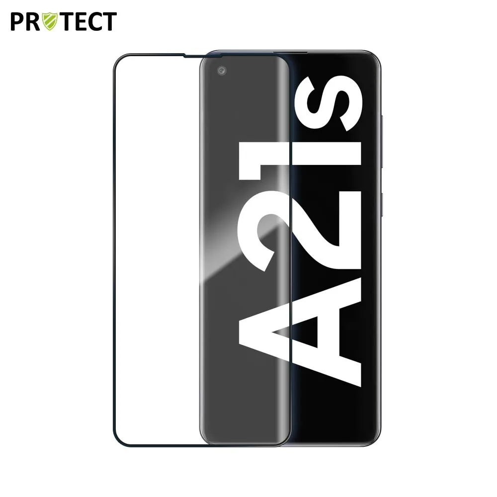 Pack Verre Trempé Intégral PROTECT pour Samsung Galaxy A21S A217F x10 Noir — vue 2