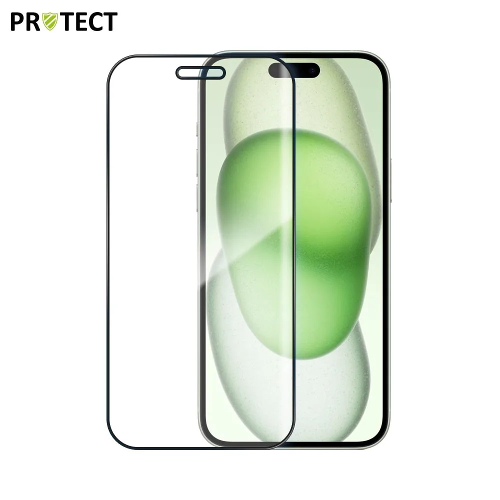 Pack Verre Trempé Intégral PROTECT pour Apple iPhone 15 x10 Noir — vue 2
