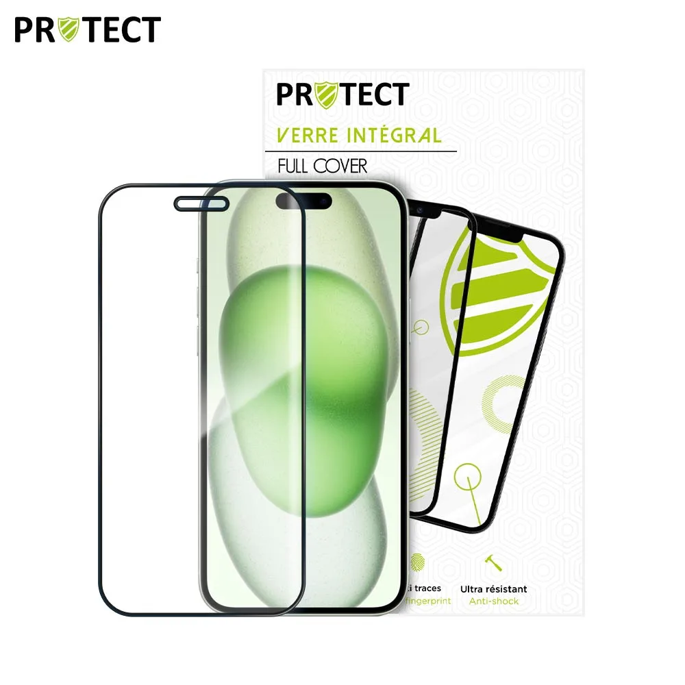 Verre Trempé Intégral PROTECT pour Apple iPhone 15 Plus Noir — vue 2