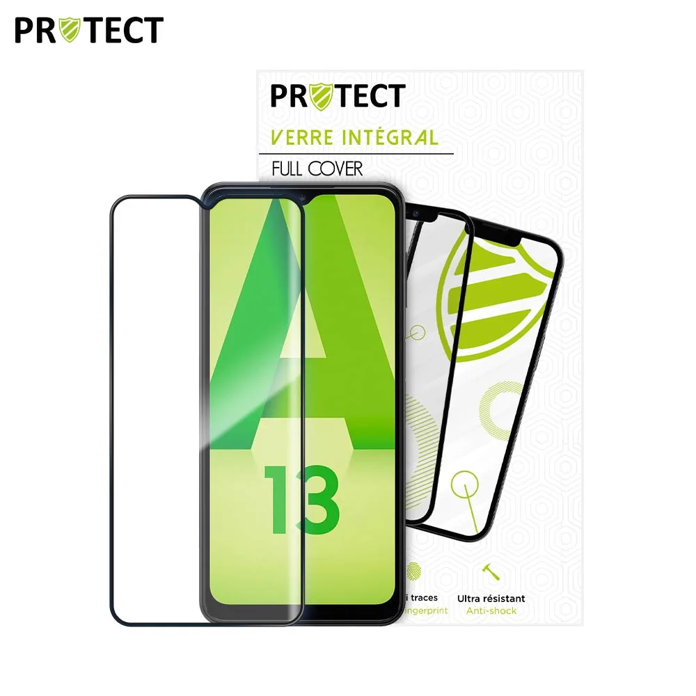 Verre Trempé Intégral PROTECT pour Samsung Galaxy A13 4G A135 Noir — vue 2