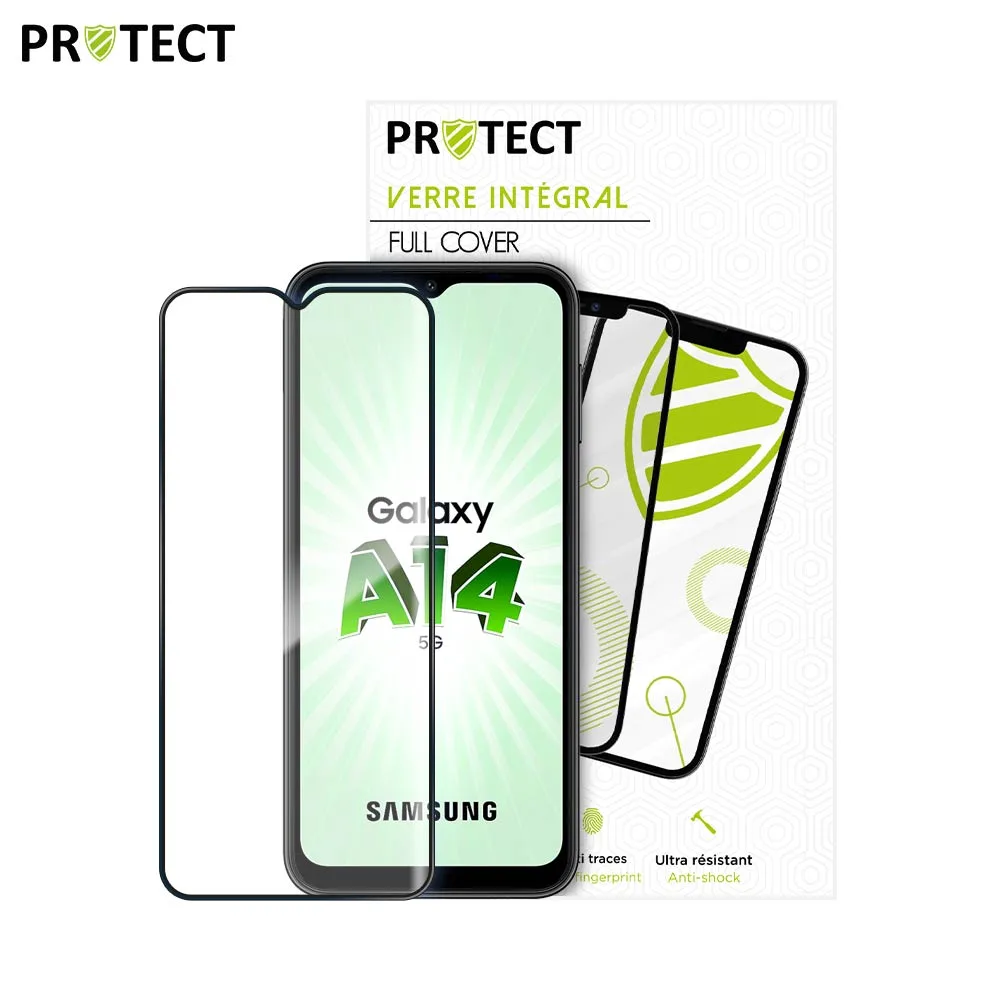 Verre Trempé Intégral PROTECT pour Samsung Galaxy A14 5G A146P Noir — vue 2