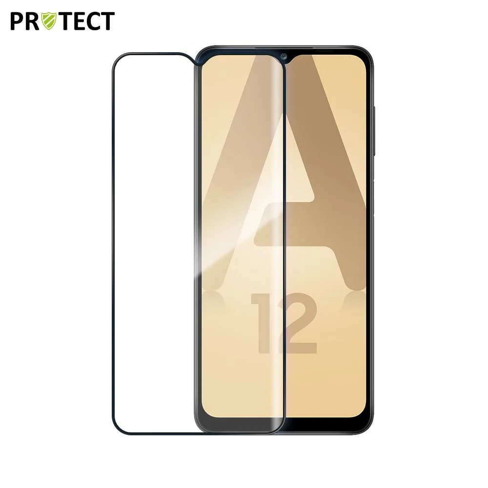 Verre Trempé Intégral PROTECT pour Samsung Galaxy A12 A125 & A12 Nacho A127 Noir