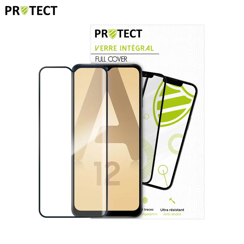 Verre Trempé Intégral PROTECT pour Samsung Galaxy A12 A125 & A12 Nacho A127 Noir — vue 2