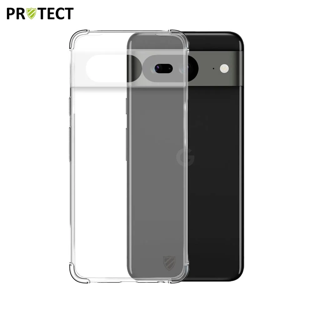 Coque Silicone Renforcée PROTECT pour Google Pixel 8 Transparent