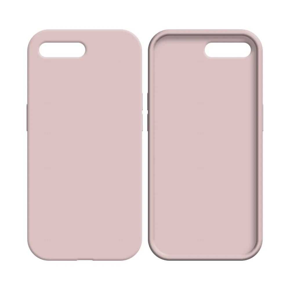 Coque Silicone Compatible pour Apple iPhone 7 Plus & 8 Plus Rose Gold