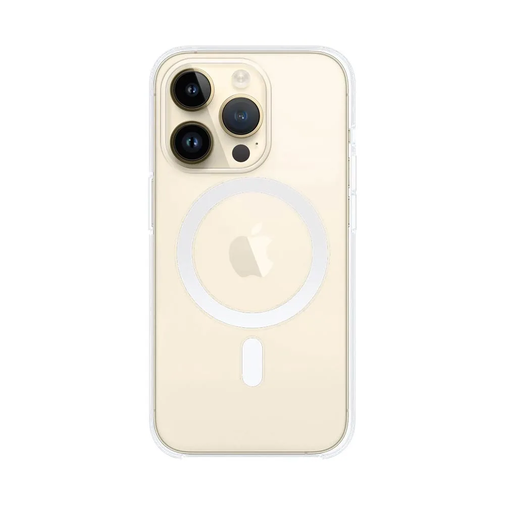Coque Silicone MagSafe Compatible pour Apple iPhone 13 Pro Transparent — vue 2