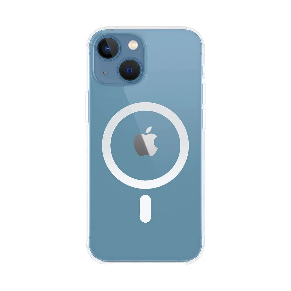 Coque Silicone MagSafe Compatible pour Apple iPhone 14 Transparent — vue 2