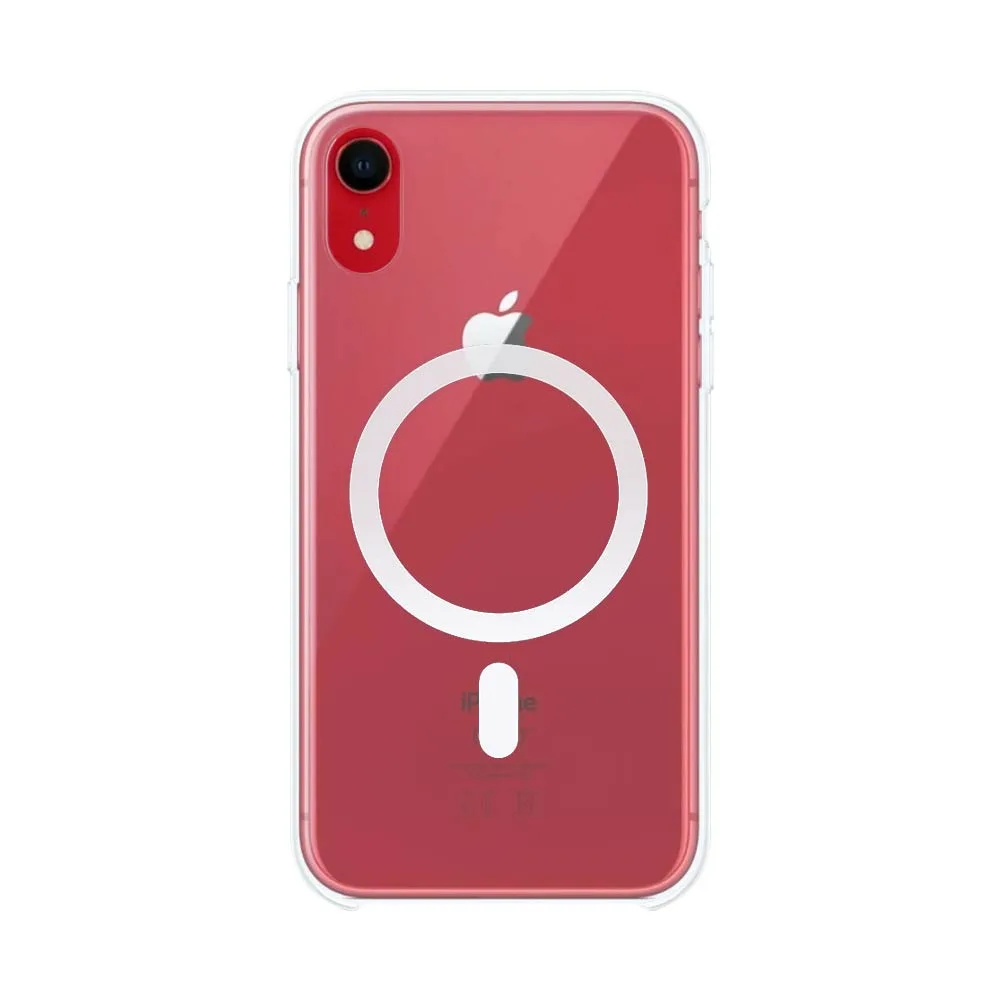 Coque Silicone MagSafe Compatible pour Apple iPhone XR Transparent — vue 2