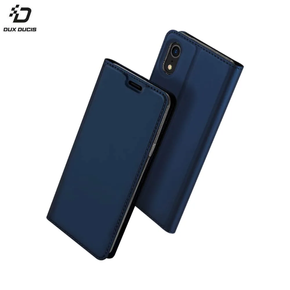 Housse de Protection Skin Pro Dux Ducis pour Apple iPhone XR Bleu