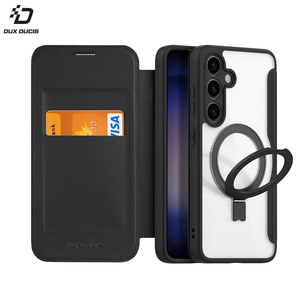 Housse de Protection Skin X Pro Dux Ducis pour Samsung Galaxy S24 5G S921 (with Magnetic Stand) MagSafe Noir
