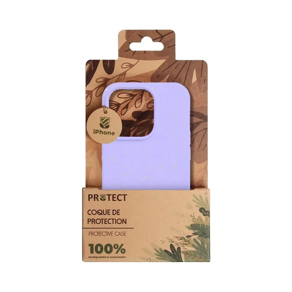 Coque Bambou Biodégradable PROTECT pour Apple iPhone 15 Pro Violet Clair — vue 3
