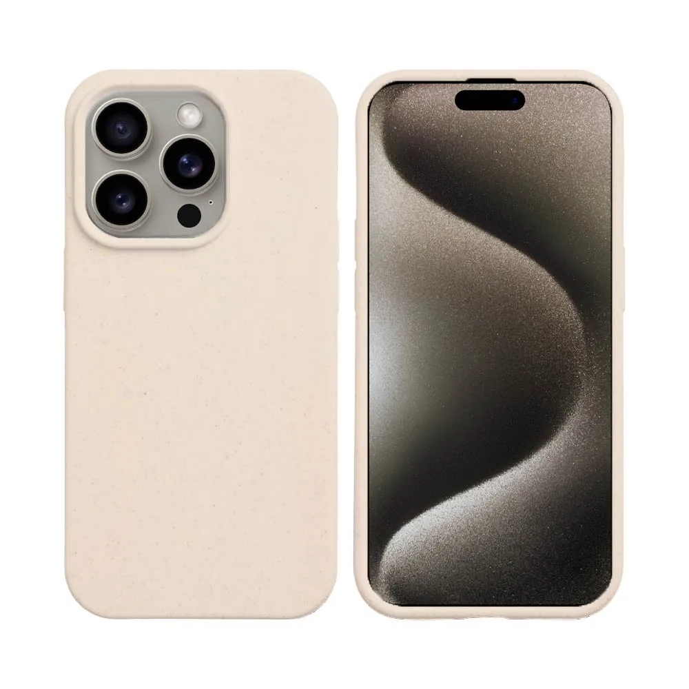 Coque Bambou Biodégradable PROTECT pour Apple iPhone 15 Pro Max Rose