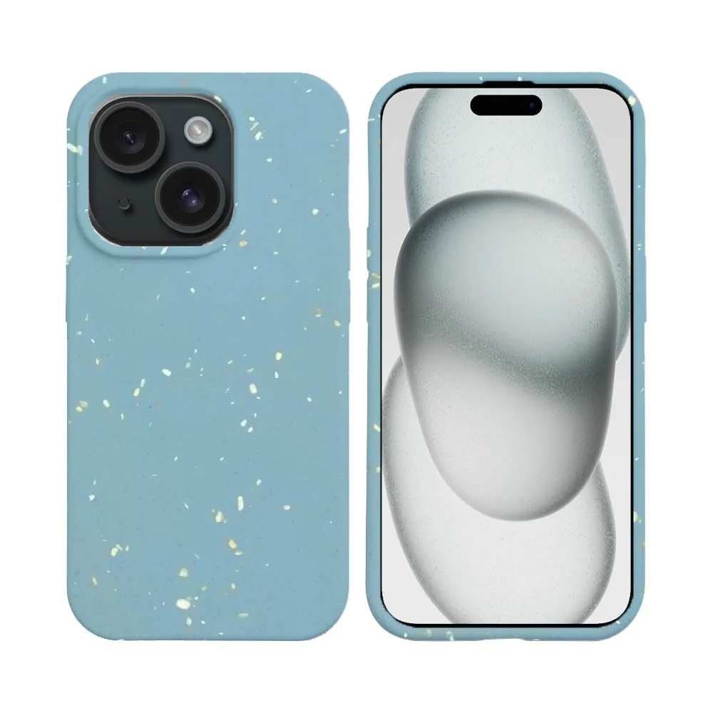 Coque Bambou Biodégradable PROTECT pour Apple iPhone 15 Plus (#6) Bleu — vue 2