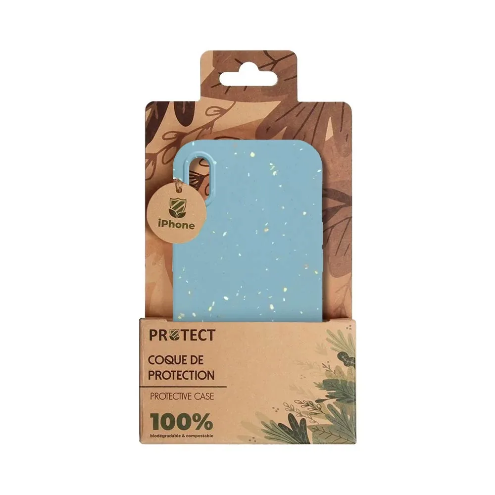 Coque Bambou Biodégradable PROTECT pour Apple iPhone XS Max Bleu — vue 3