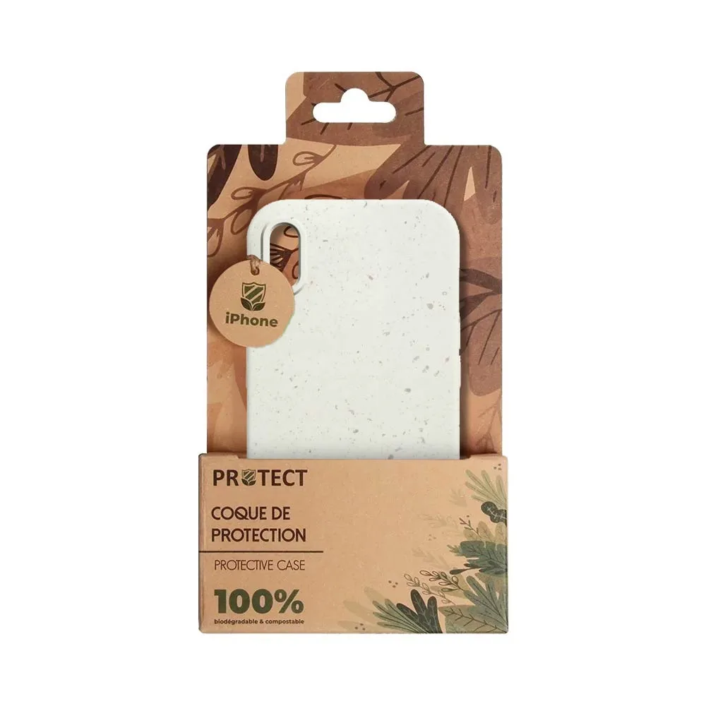 Coque Bambou Biodégradable PROTECT pour Apple iPhone XS Max Blanc — vue 3