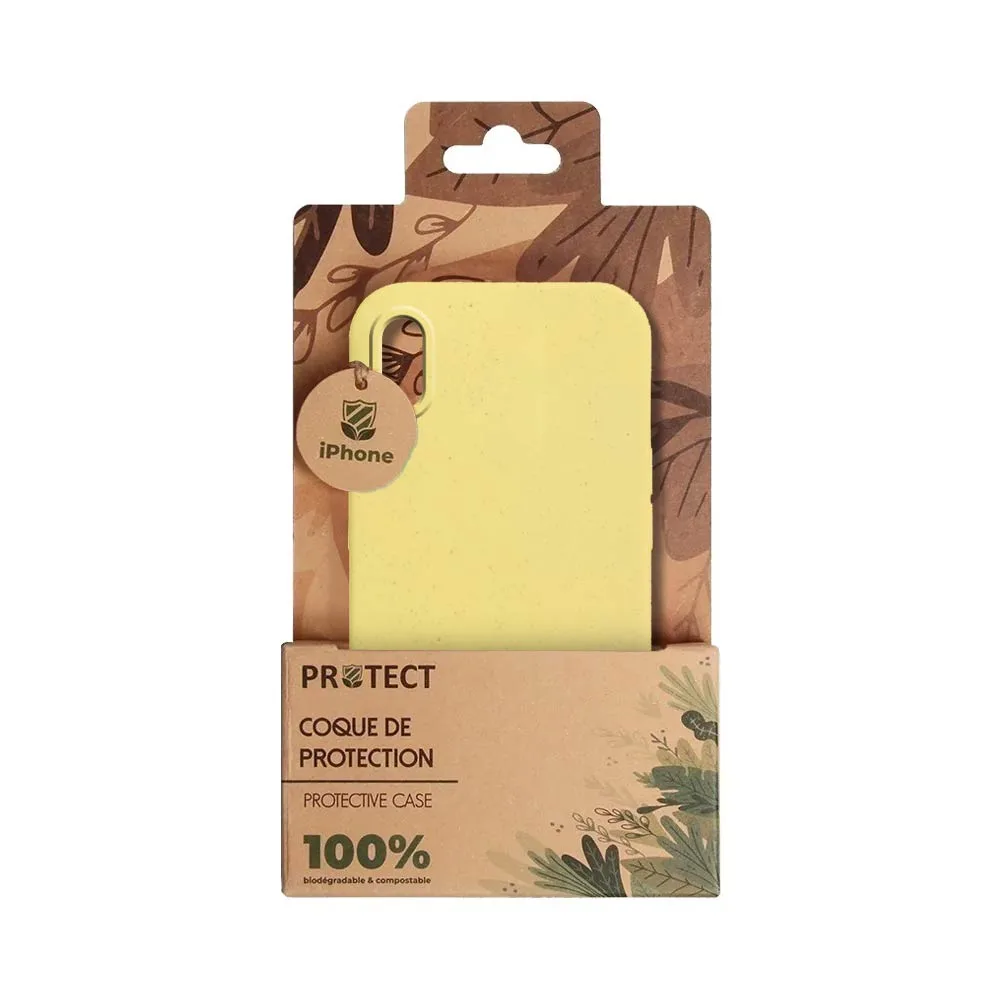 Coque Bambou Biodégradable PROTECT pour Apple iPhone X & XS Jaune — vue 3