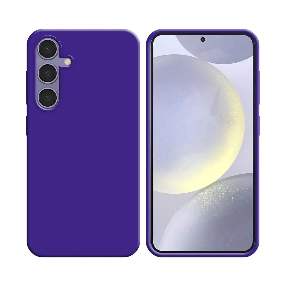 Coque Silicone Compatible pour Samsung Galaxy S24 5G S921 Mauve