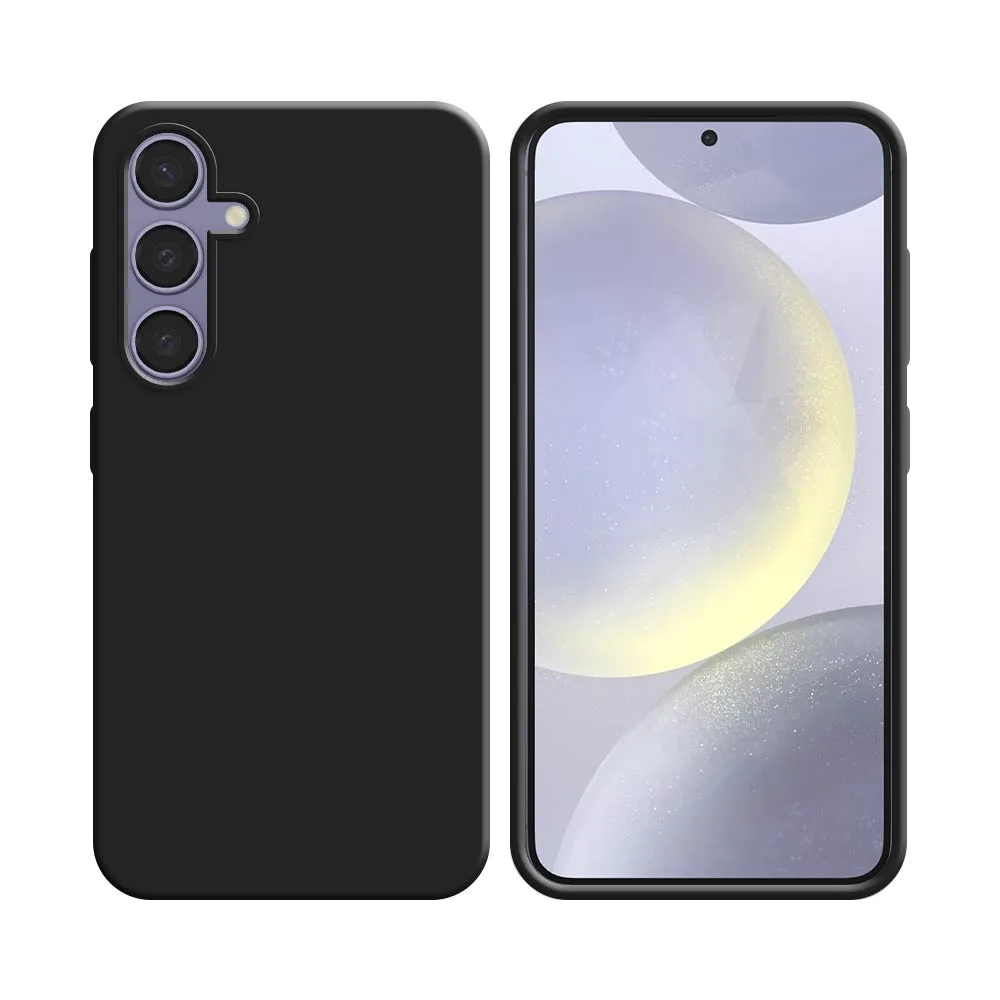 Coque Silicone Compatible pour Samsung Galaxy S24 5G S921 Noir