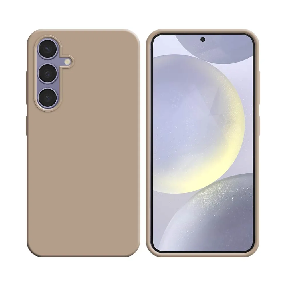 Coque Silicone Compatible pour Samsung Galaxy S24 5G S921 Rose Gold