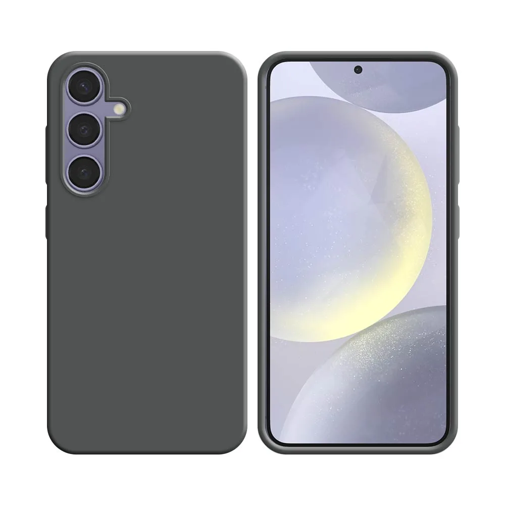 Coque Silicone Compatible pour Samsung Galaxy S24 Plus 5G S926 Gris — vue 2