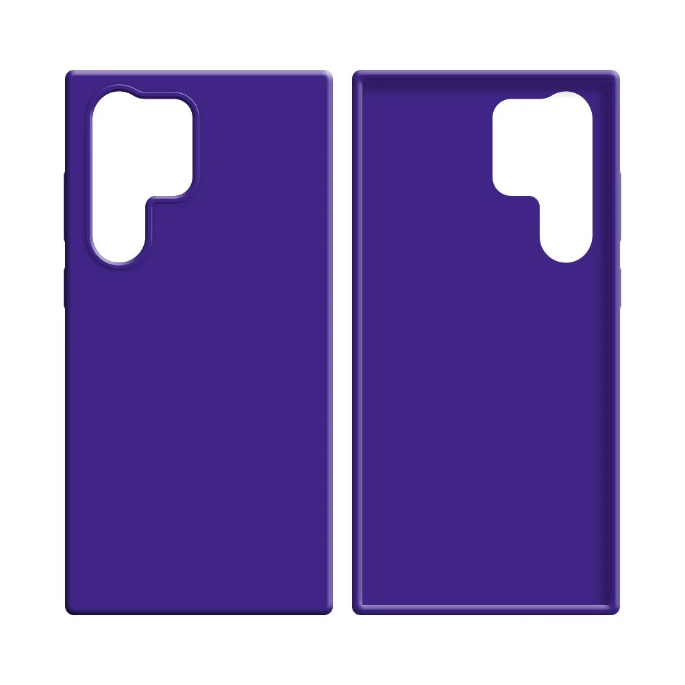 Coque Silicone Compatible pour Samsung Galaxy S22 Ultra S908 Mauve — vue 2