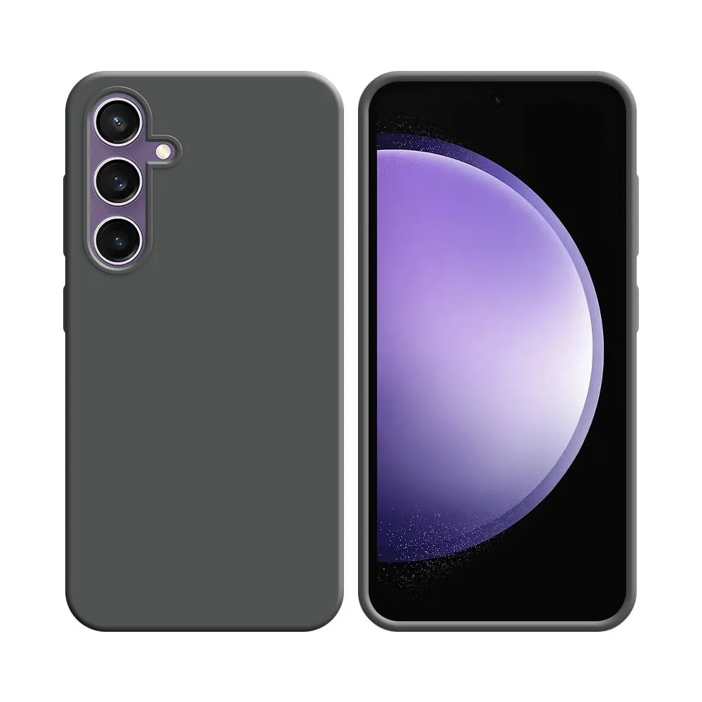Coque Silicone Compatible pour Samsung Galaxy S23 FE S711 (#5) Gris