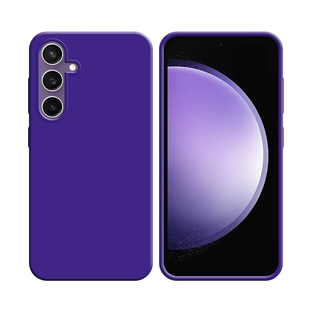 Coque Silicone Compatible pour Samsung Galaxy S23 FE S711 (#7) Mauve