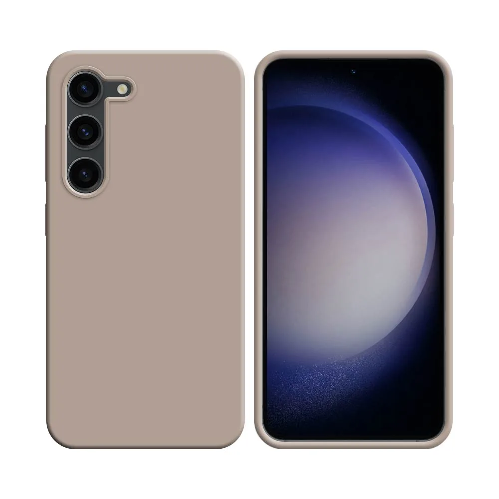 Coque Silicone Compatible pour Samsung Galaxy S23 Plus 5G S916 Rose Gold