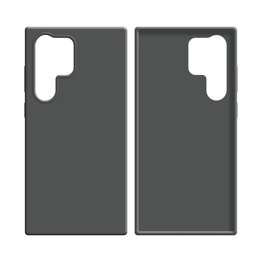 Coque Silicone Compatible pour Samsung Galaxy S23 Ultra 5G S918 Gris — vue 2