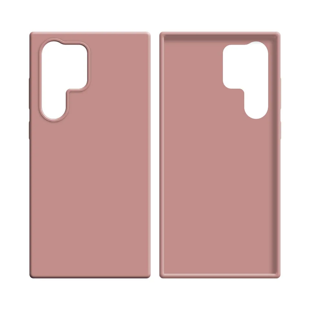 Coque Silicone Compatible pour Samsung Galaxy S23 Ultra 5G S918 Rose — vue 2
