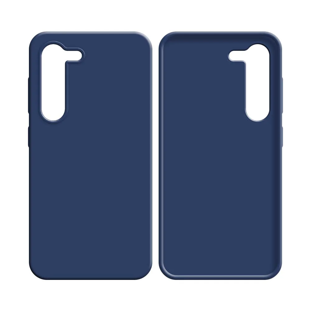 Coque Silicone Compatible pour Samsung Galaxy S23 5G S911 Bleu Marine — vue 2