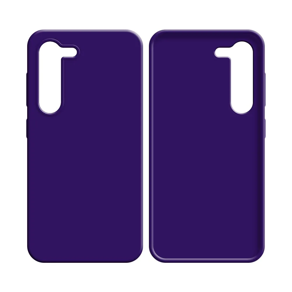 Coque Silicone Compatible pour Samsung Galaxy S23 5G S911 Mauve — vue 2