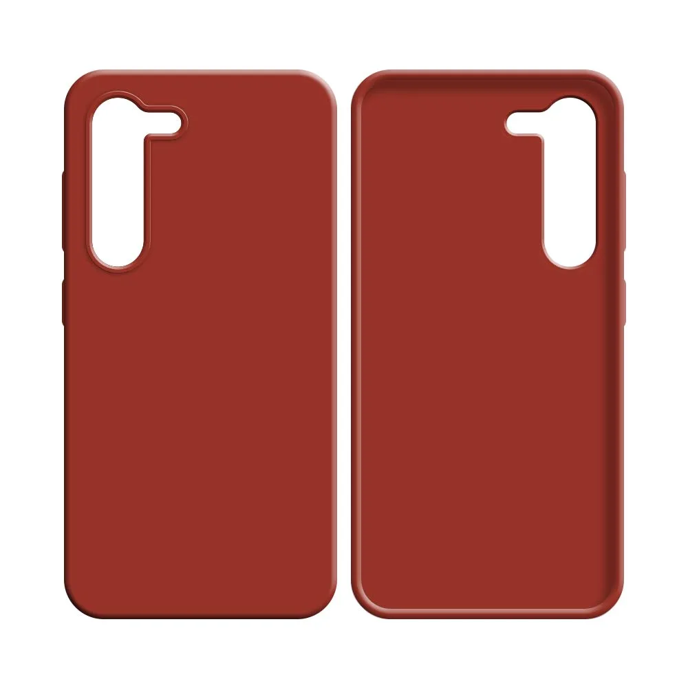 Coque Silicone Compatible pour Samsung Galaxy S23 5G S911 Rouge — vue 2