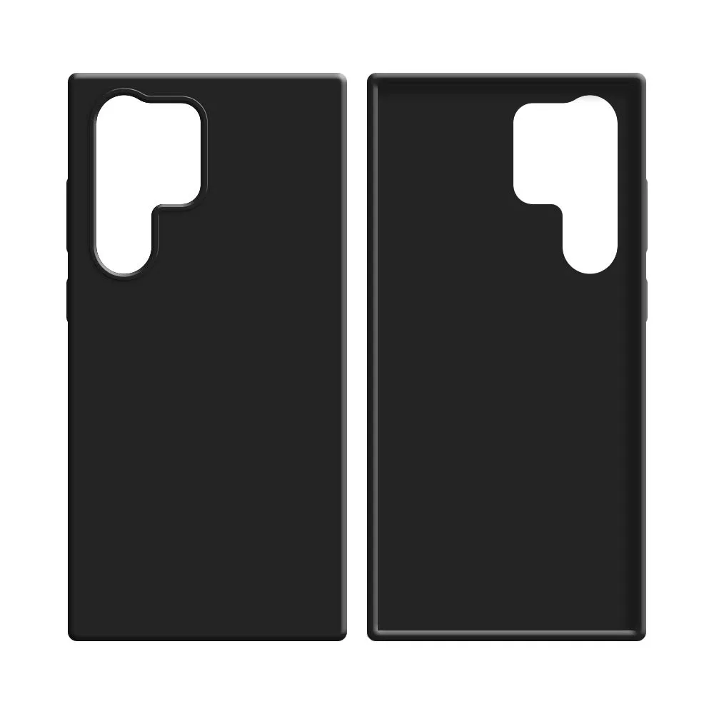 Coque Silicone Compatible pour Samsung Galaxy S24 Ultra 5G S928 Noir — vue 2