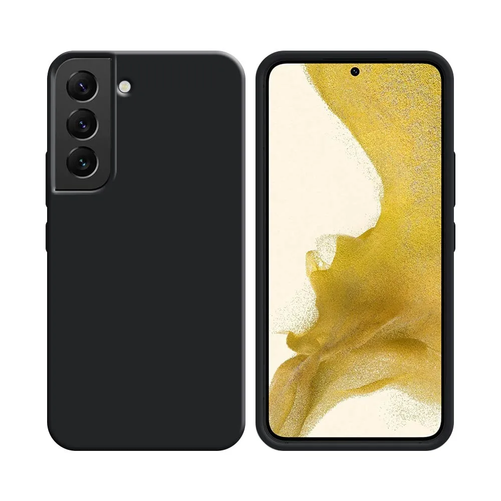 Coque Silicone Compatible pour Samsung Galaxy S22 S901 Gris