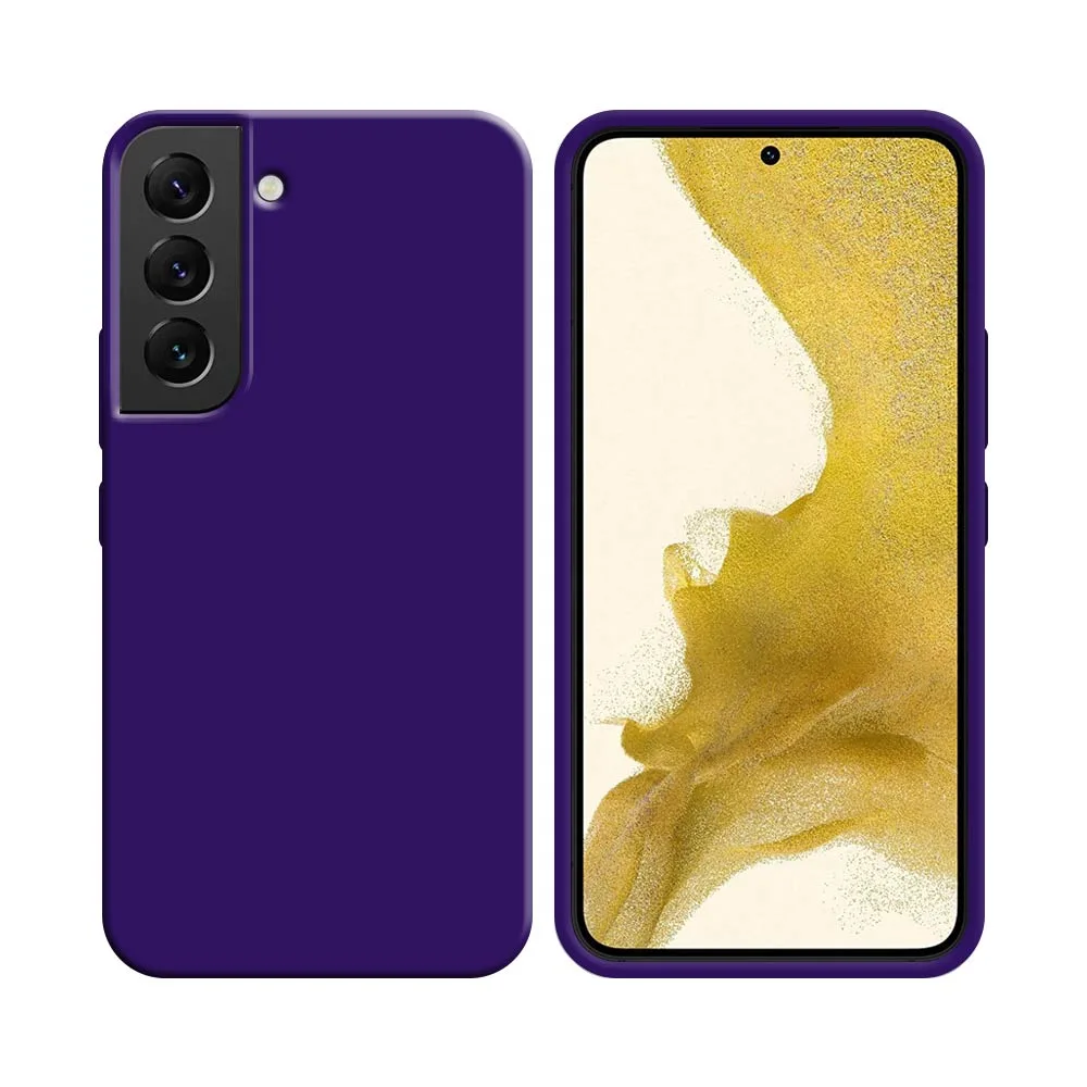Coque Silicone Compatible pour Samsung Galaxy S22 S901 Mauve