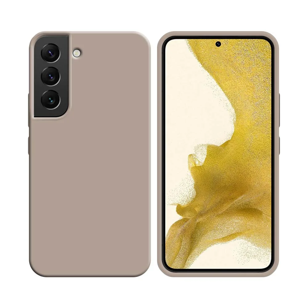 Coque Silicone Compatible pour Samsung Galaxy S22 Plus S906 Rose Gold