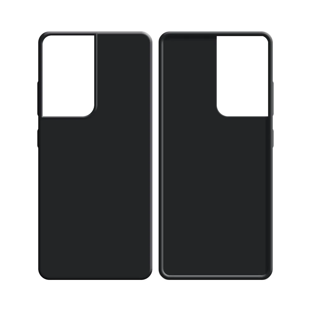 Coque Silicone Compatible pour Samsung Galaxy S21 Ultra 5G G998 Gris — vue 2