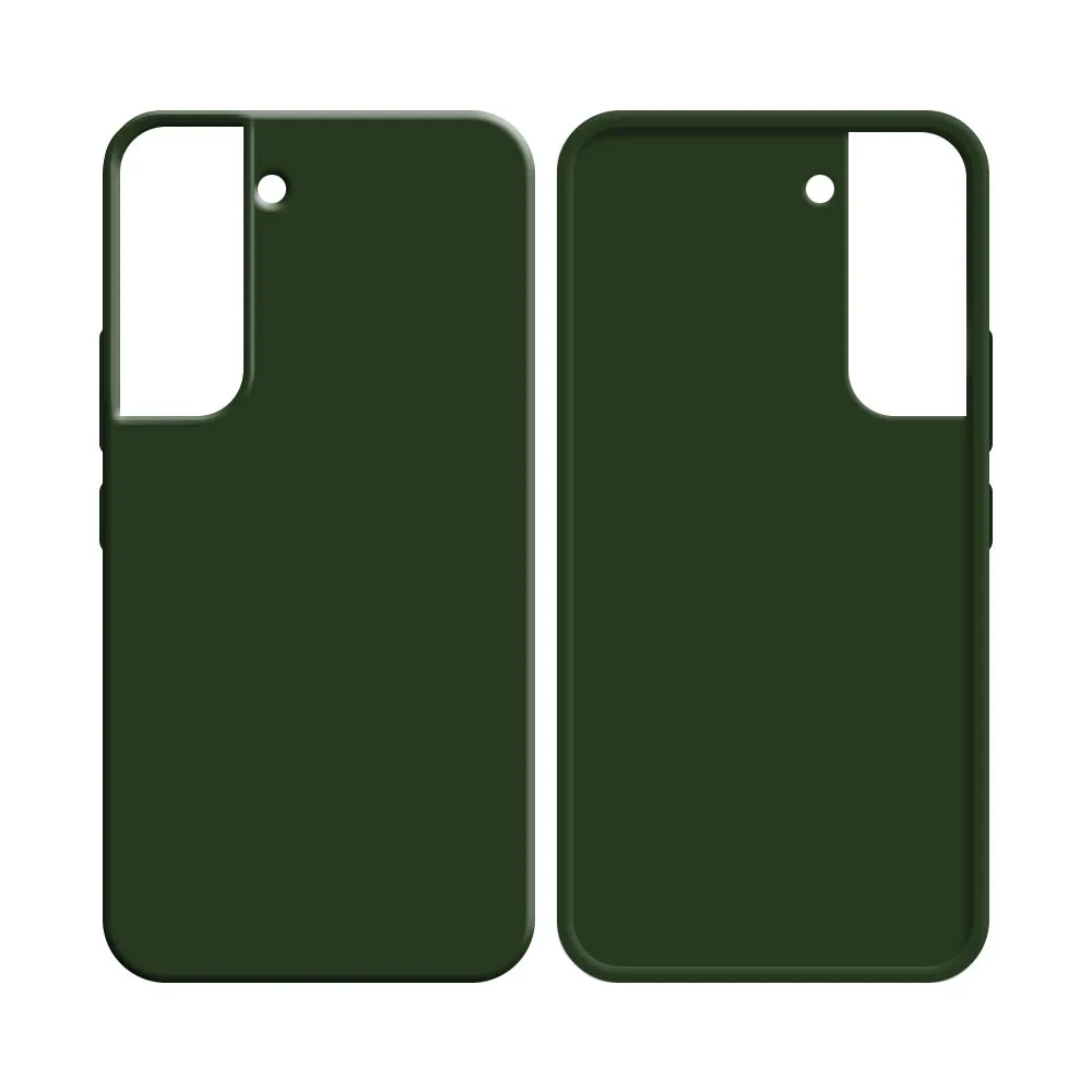 Coque Silicone Compatible pour Samsung Galaxy S21 Plus 5G G996 Vert Foncé — vue 2